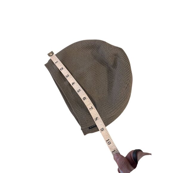 Athleta Beige Kinetic Wool Blend Knit Beanie One Size - Picture 5 of 7